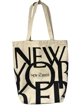 The New Yorker Canvas Tote Bag
